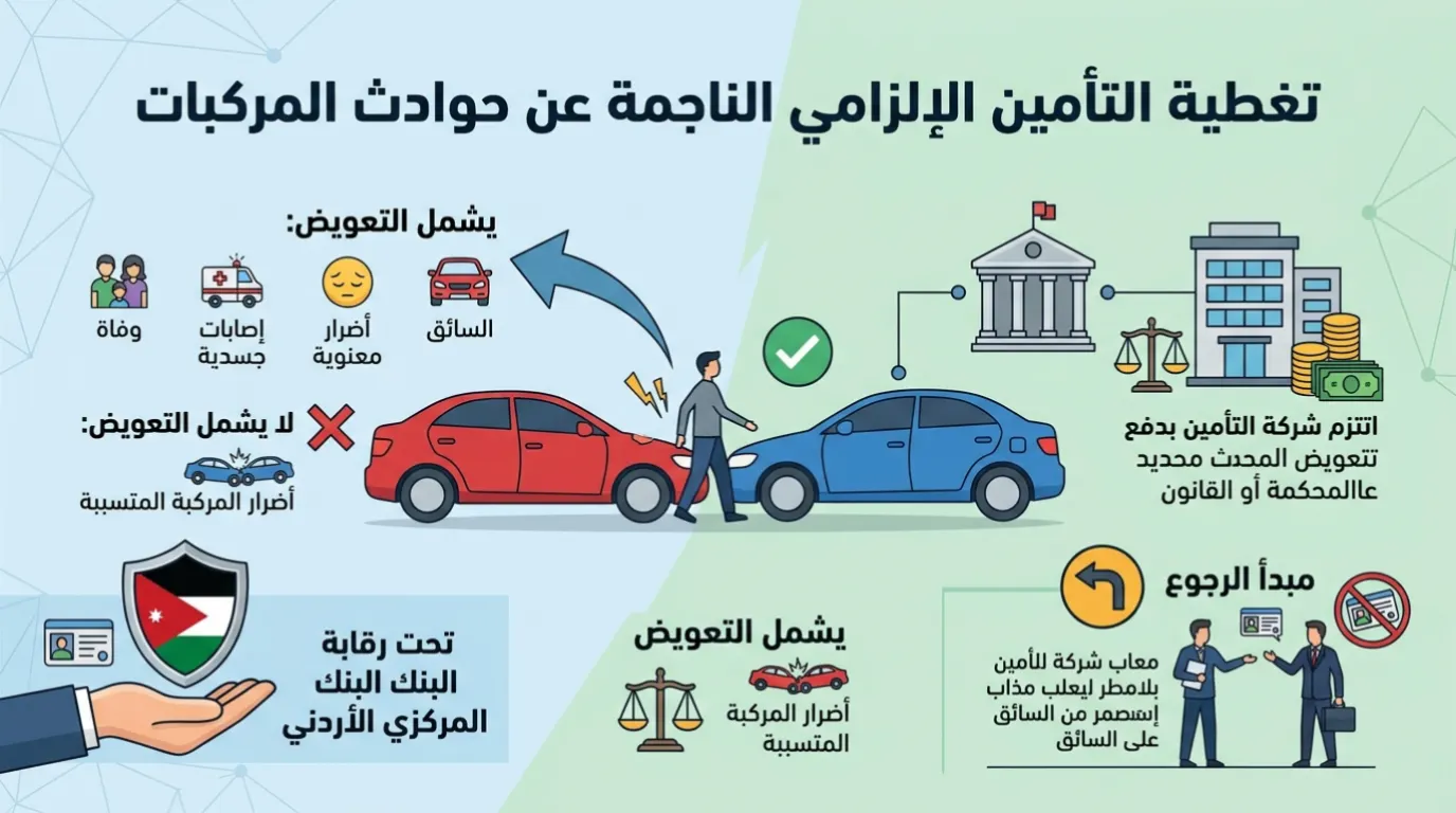 التأمين في القانون الأردني — أنواعه والإطار القانوني الذي يحكمه